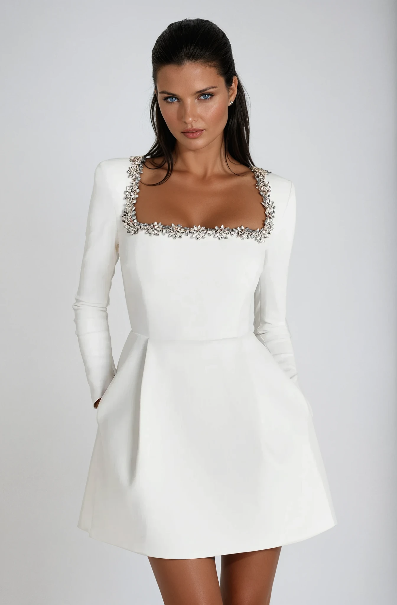 Theodora | Elegante mini jurk tijdloos chic