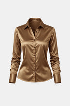 Kathryn | Stijlvol blouse dames top satijn modern