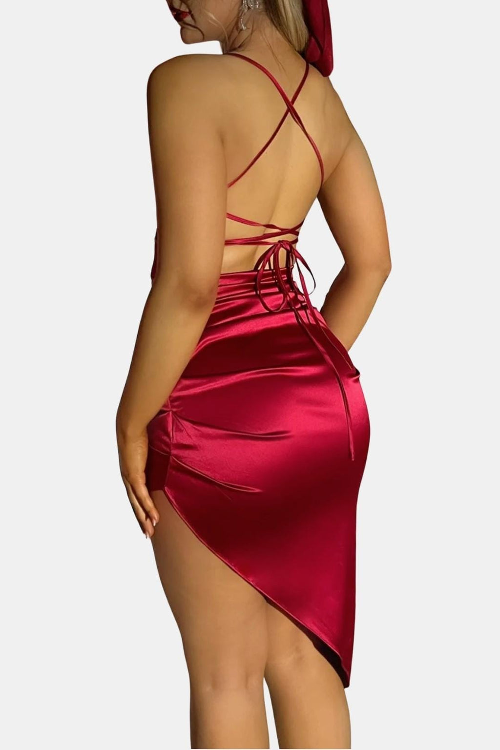 Kyria | Chique Mini-Bodyconjurk Met Asymmetrisch Ontwerp