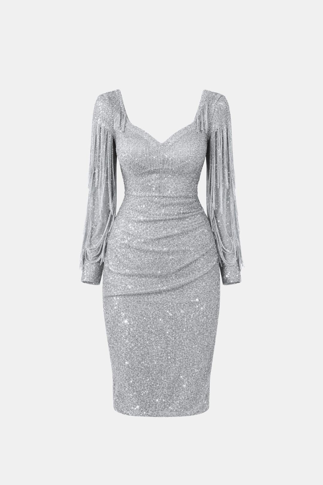 Lorena | Elegant Midi Pailletten Dress Avond Outfit