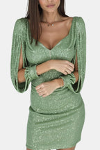 Lorena | Elegant Midi Pailletten Dress Avond Outfit