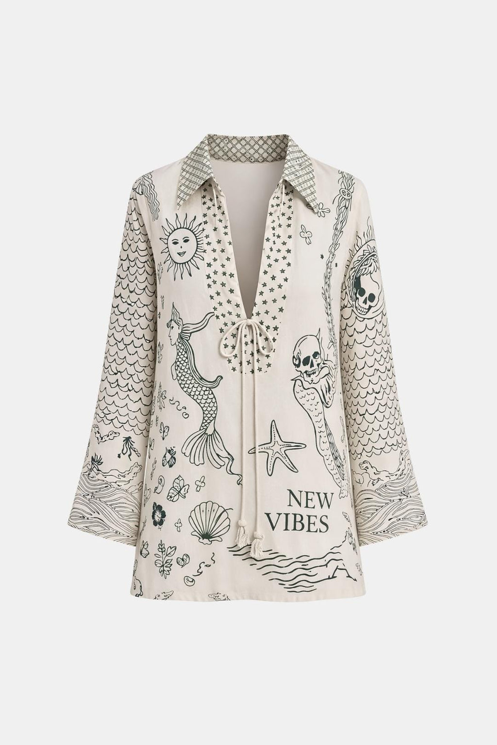 Maeve | Chic blouse dames top print vakantie