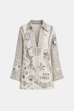 Maeve | Chic blouse dames top print vakantie