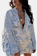 Maeve | Chic blouse dames top print vakantie