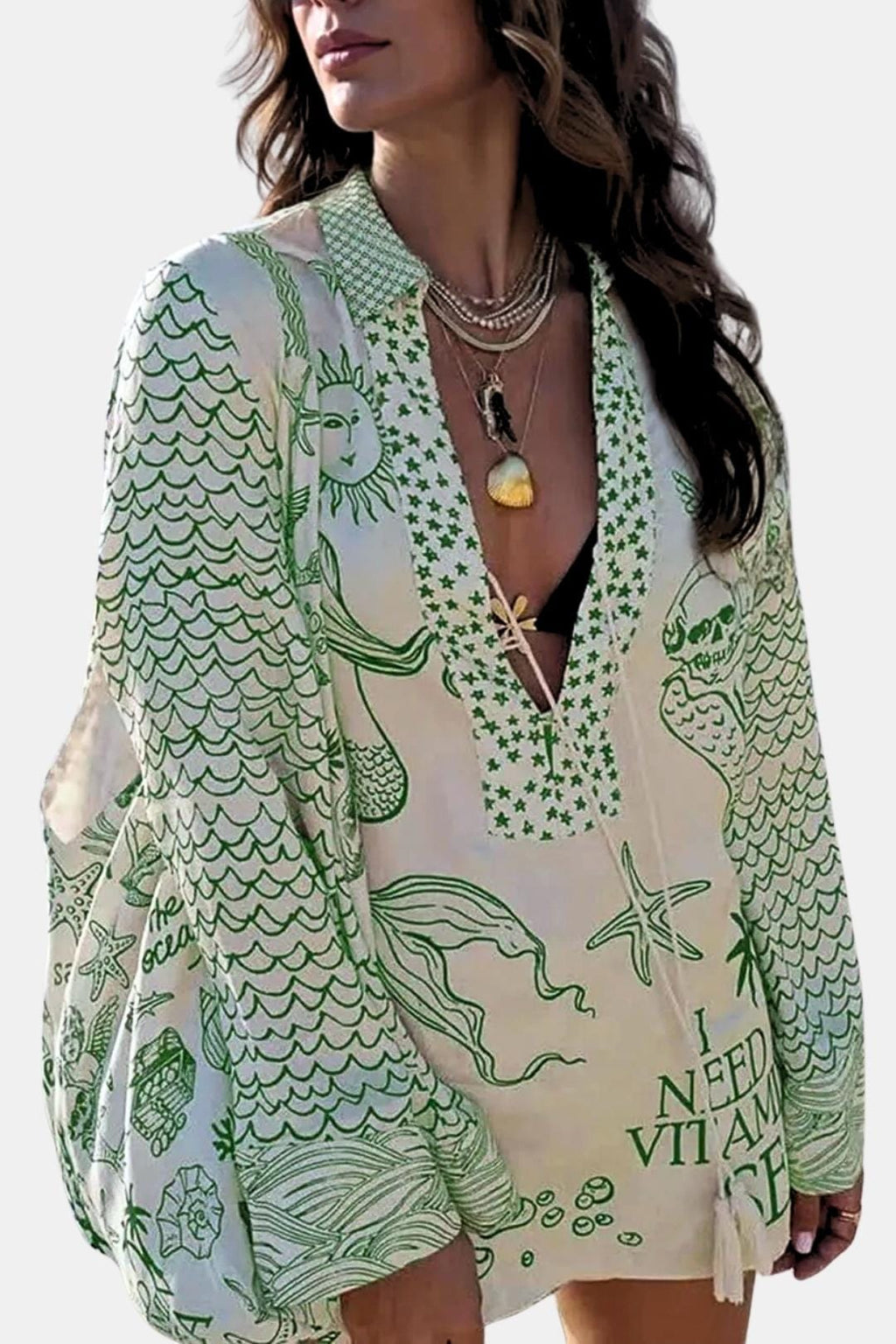 Maeve | Chic blouse dames top print vakantie