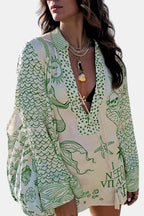 Maeve | Chic blouse dames top print vakantie