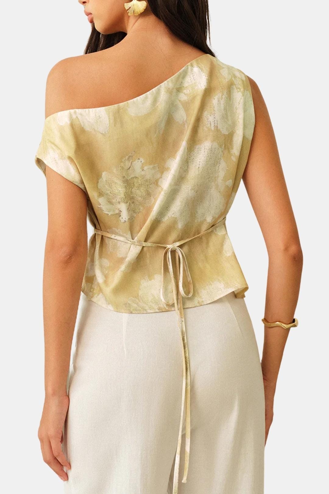 Marixa | Stijlvol One Shoulder Top Dames Zomers Print