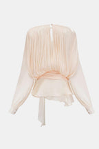 Miora | Luchtig Blouse Jurk Mini Strik Taille