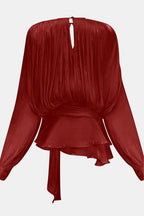 Miora | Luchtig Blouse Jurk Mini Strik Taille