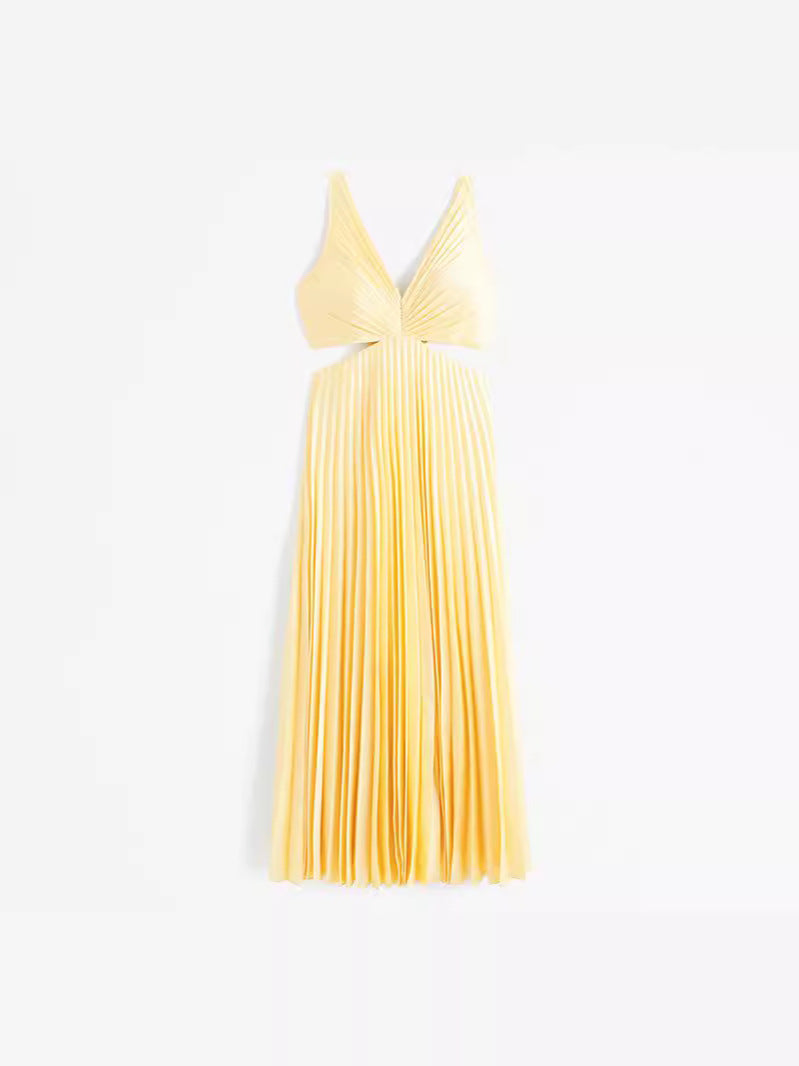 Elle | Elegante maxi jurk v-hals modern chic avond