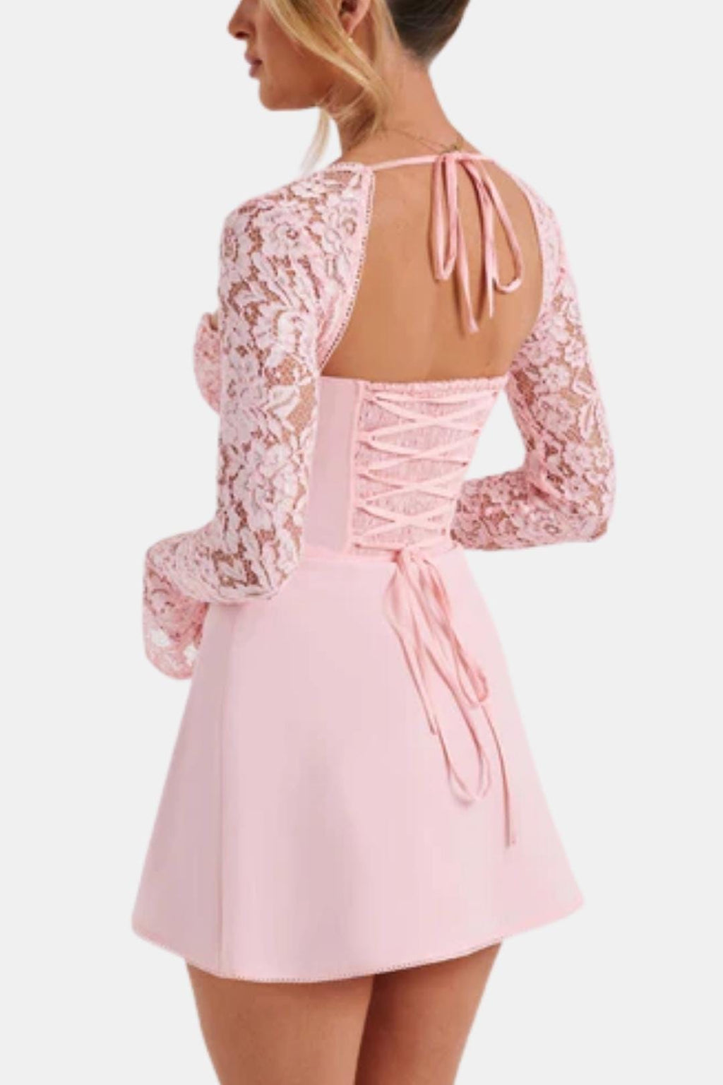 Orelia | Elegante mini-kanten jurk – feestelijke outfit
