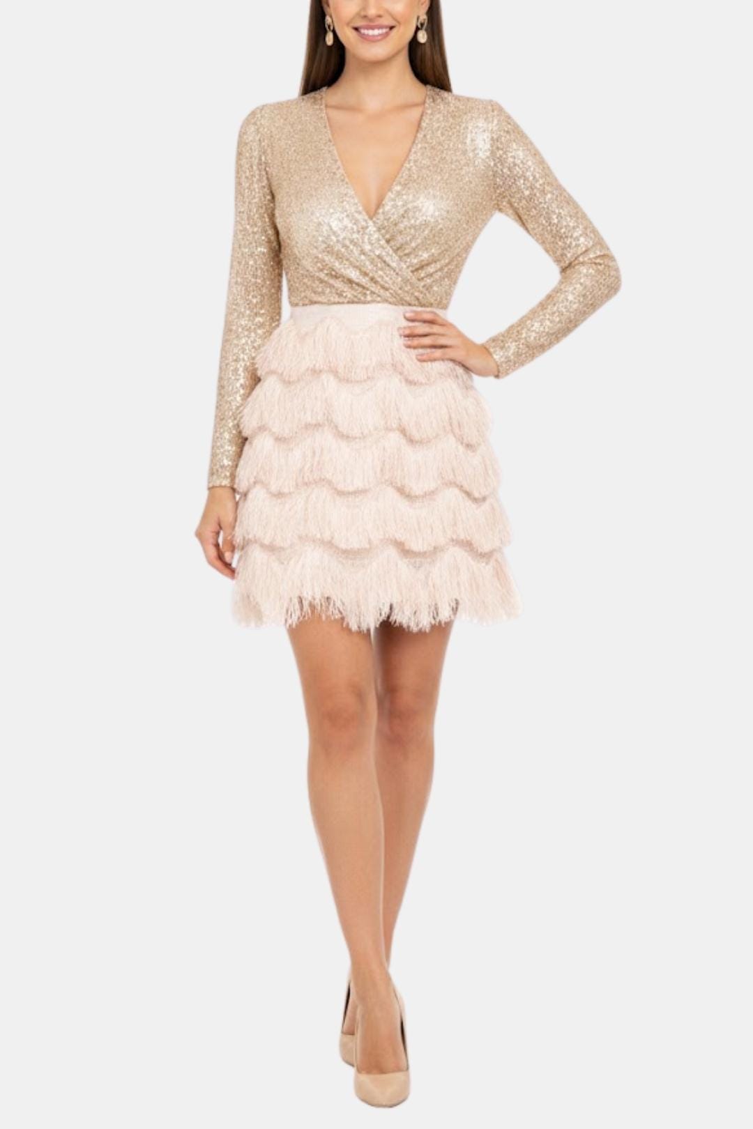 Pearl | Stijlvolle mini-feestjurk met ruches