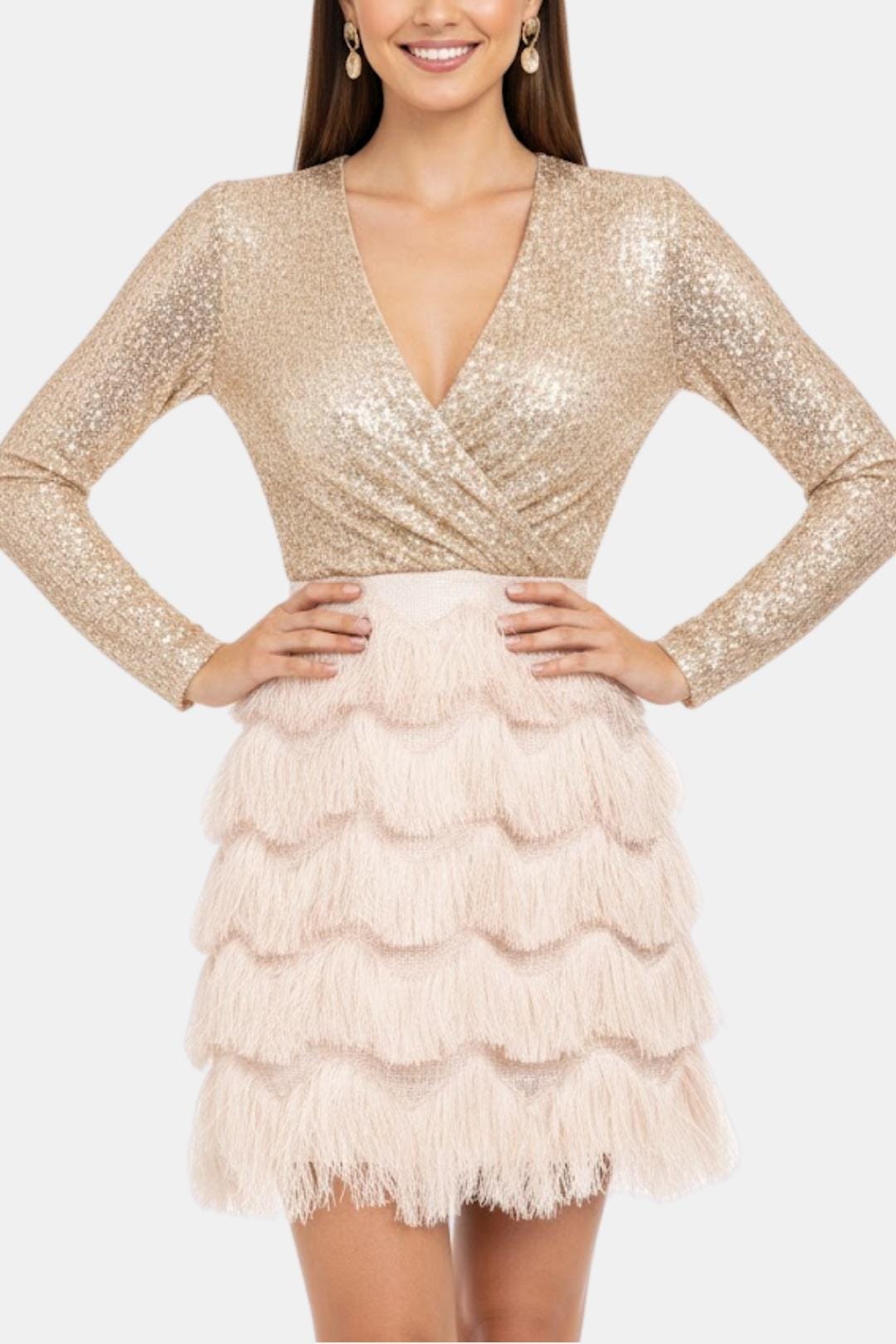 Pearl | Stijlvolle mini-feestjurk met ruches