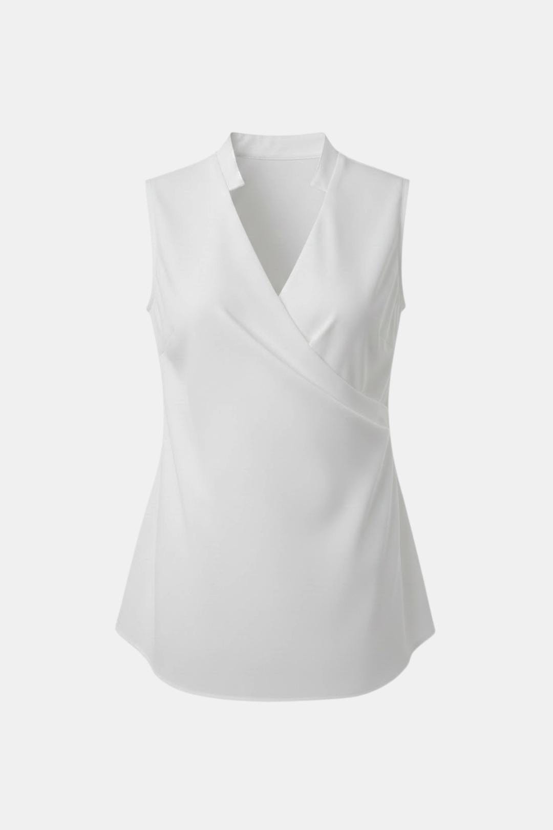 Peggy | Elegant mouwloze blouse dames top zakelijk
