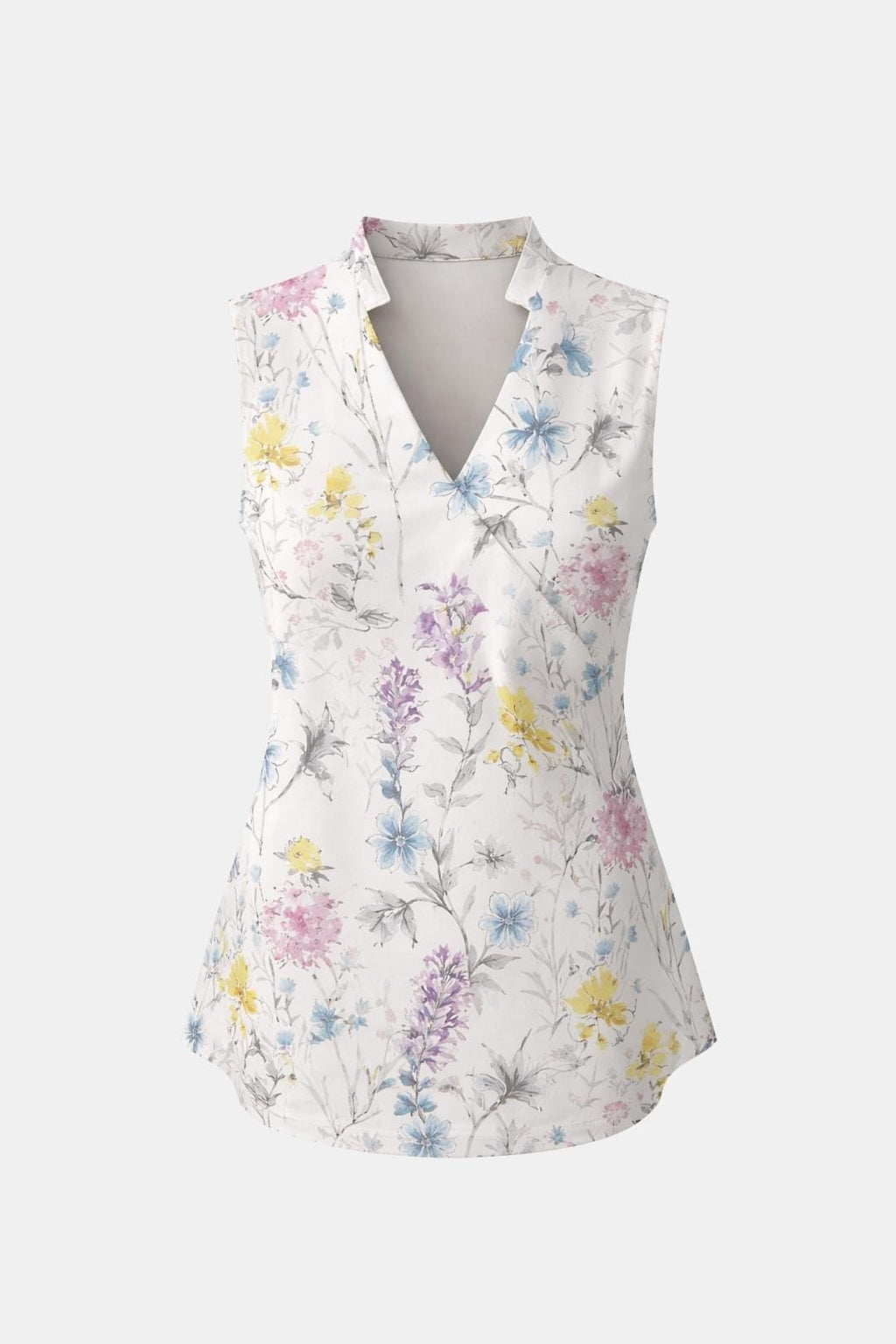 Peggy | Elegant mouwloze blouse dames top zakelijk