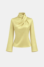 Ravella | Elegant blouse dames top col gedrapeerd