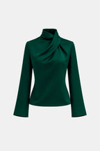 Ravella | Elegant blouse dames top col gedrapeerd