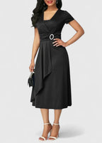 Zhyrelle | stijlvolle cocktail midi jurk elegant