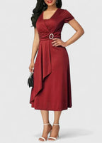 Zhyrelle | stijlvolle cocktail midi jurk elegant