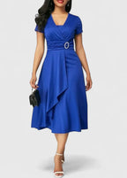 Zhyrelle | stijlvolle cocktail midi jurk elegant