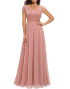 Diane | Elegante kanten maxi jurk bruiloft avond