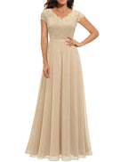 Diane | Elegante kanten maxi jurk bruiloft avond