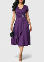 Zhyrelle | stijlvolle cocktail midi jurk elegant