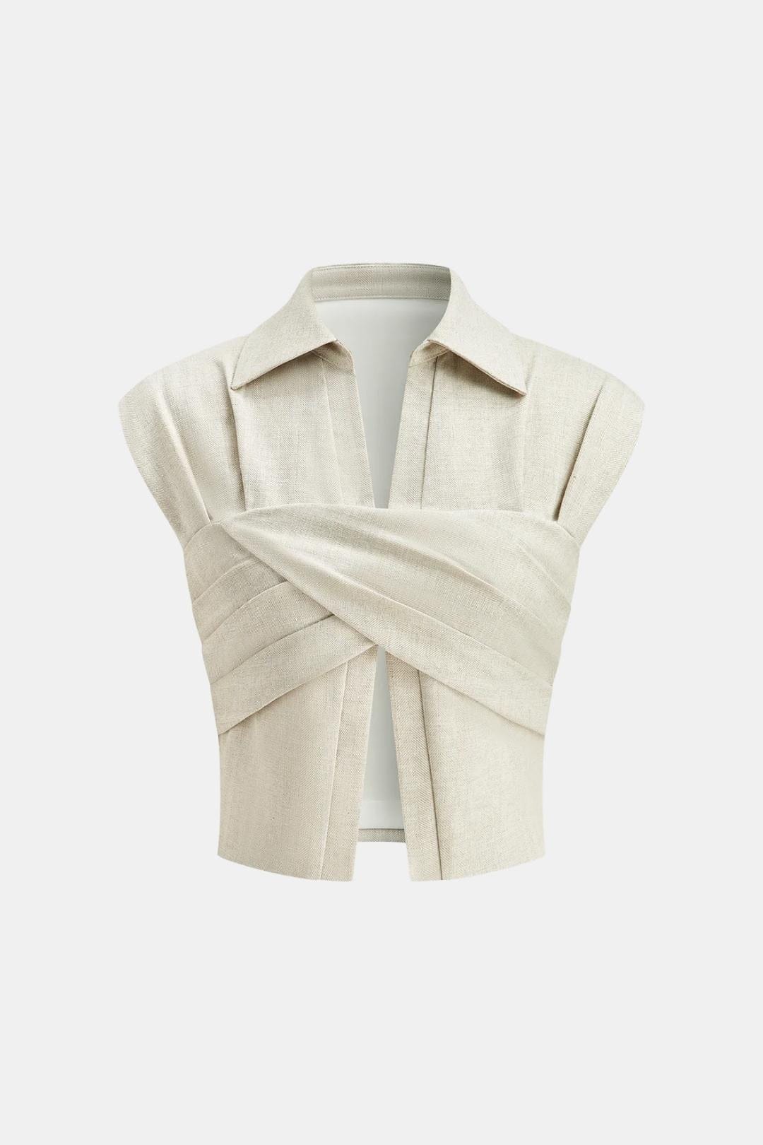 Saelia | Elegant Blouse Dames Top Overslag Stijlvol