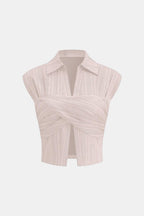 Saelia | Elegant Blouse Dames Top Overslag Stijlvol