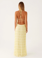 Jolene | Elegante halter maxi jurk zomers bruiloft