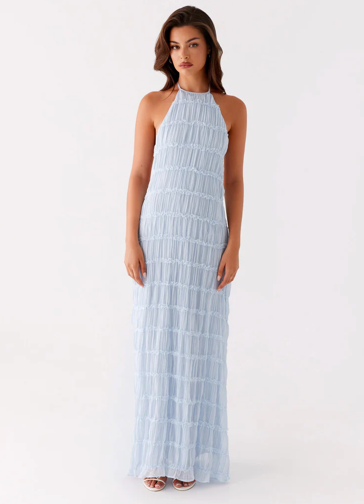 Jolene | Elegante halter maxi jurk zomers bruiloft