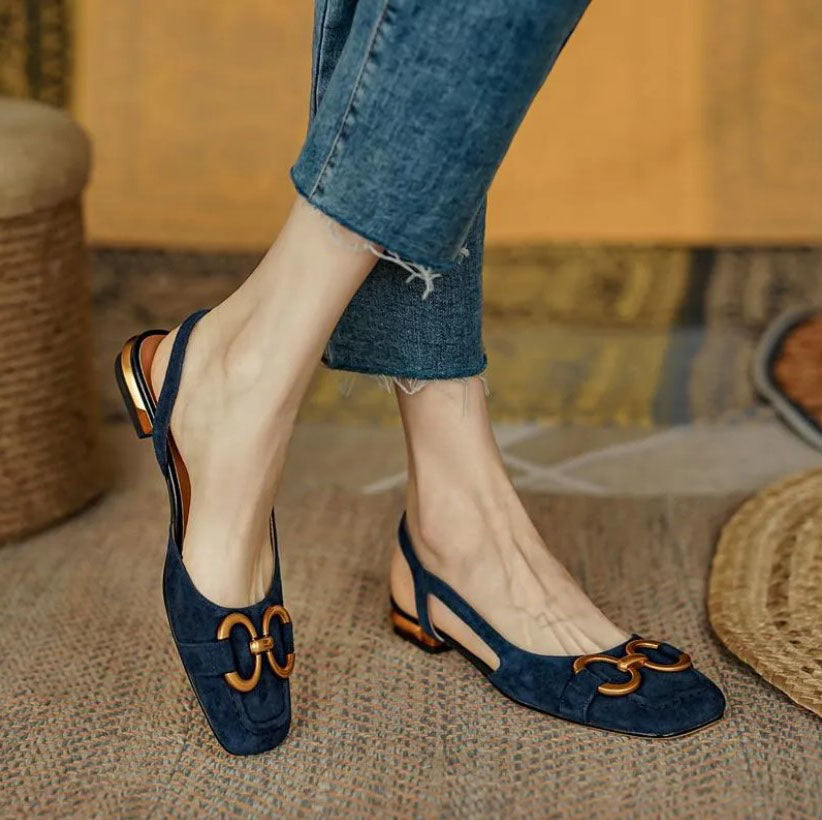 Jazmynnia | Elegant slingback flats dames instapschoenen