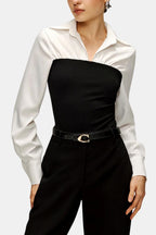 Serava | Elegante Damesblouse Met Strapless Look