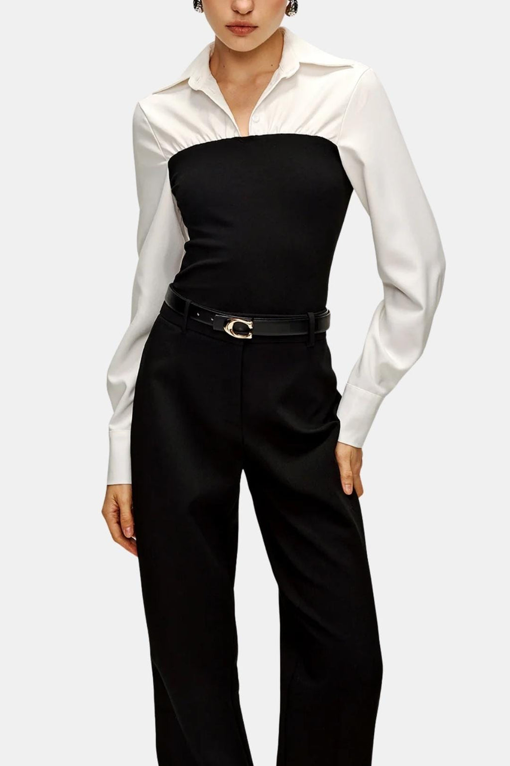Serava | Elegante Damesblouse Met Strapless Look