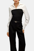 Serava | Elegante Damesblouse Met Strapless Look