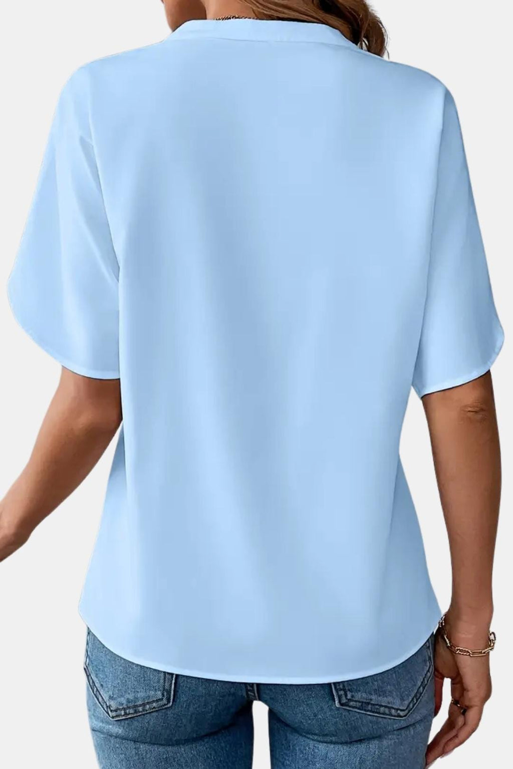 Serenya | Comfortabel blouse dames top v hals casual