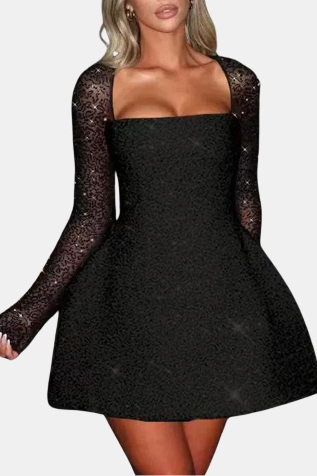 Sevyn | Elegante mini-corsetjurk met glitters