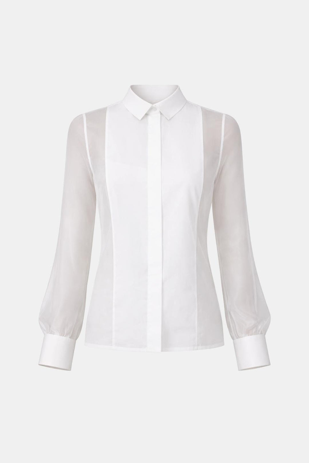 Soreya | Elegante blouse, dames-top, doorschijnend, chic