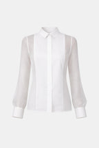 Soreya | Elegante blouse, dames-top, doorschijnend, chic