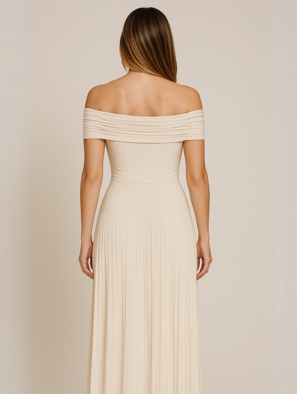 Arden | Plissé maxi jurk elegant bruiloft