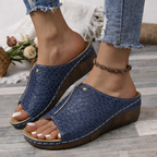 Selina | Stijlvol sleehak sandalen dames casual instappers