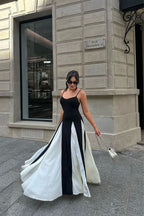 Faye | Kanten maxi jurk paneelsnit elegant bruiloft