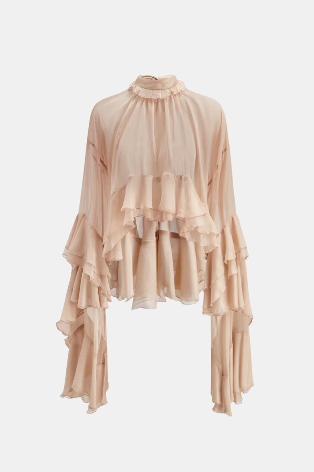 Zavina | Elegant Blouse Dames Top Ruffle Chic