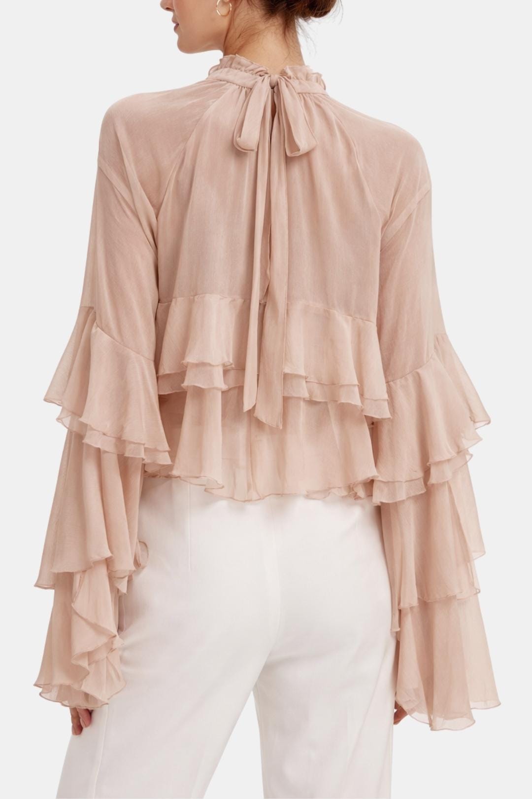 Zavina | Elegant Blouse Dames Top Ruffle Chic