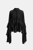 Zavina | Elegant Blouse Dames Top Ruffle Chic