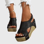 Lydia | Comfortabel sleehak sandalen plateau zomerschoenen dames