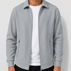 Men’s Waffle-Knit Full-Zip Jacket – Lightweight Casual Sporty Jacket