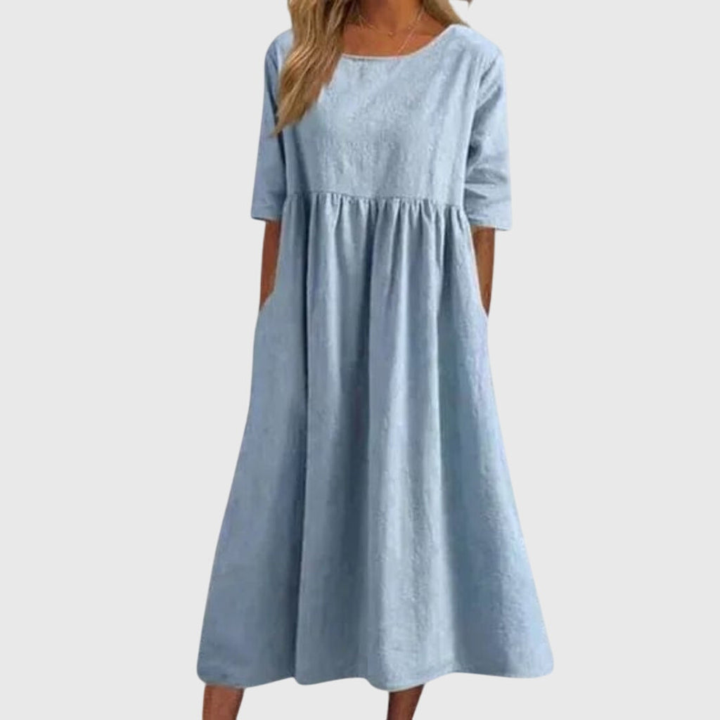 Haisley | relaxed simpel midi jurk casual
