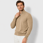 Men’s Sherpa Half-Zip Sweatshirt – Warm Stand Collar Pullover