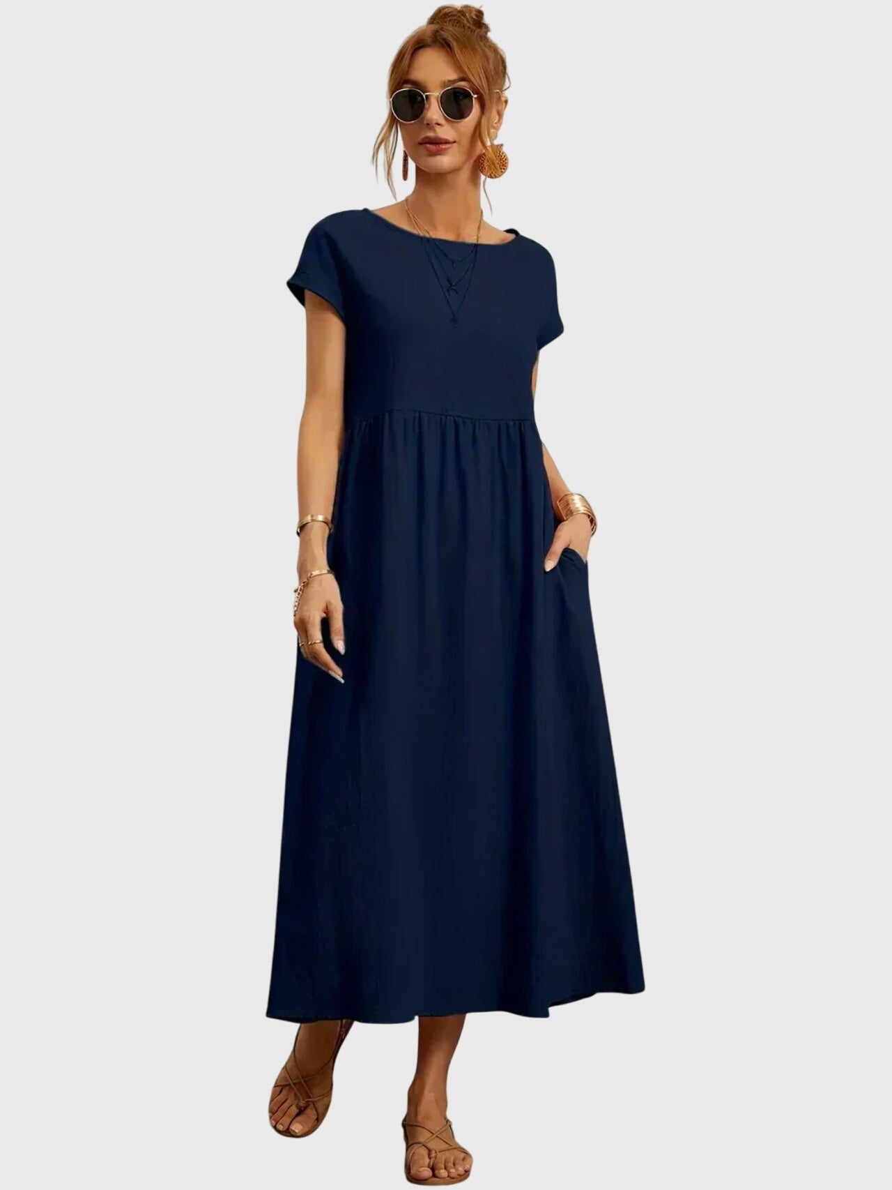 Giselle | luchtige casual midi jurk zomer